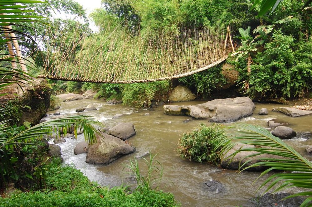 green school bali bridge